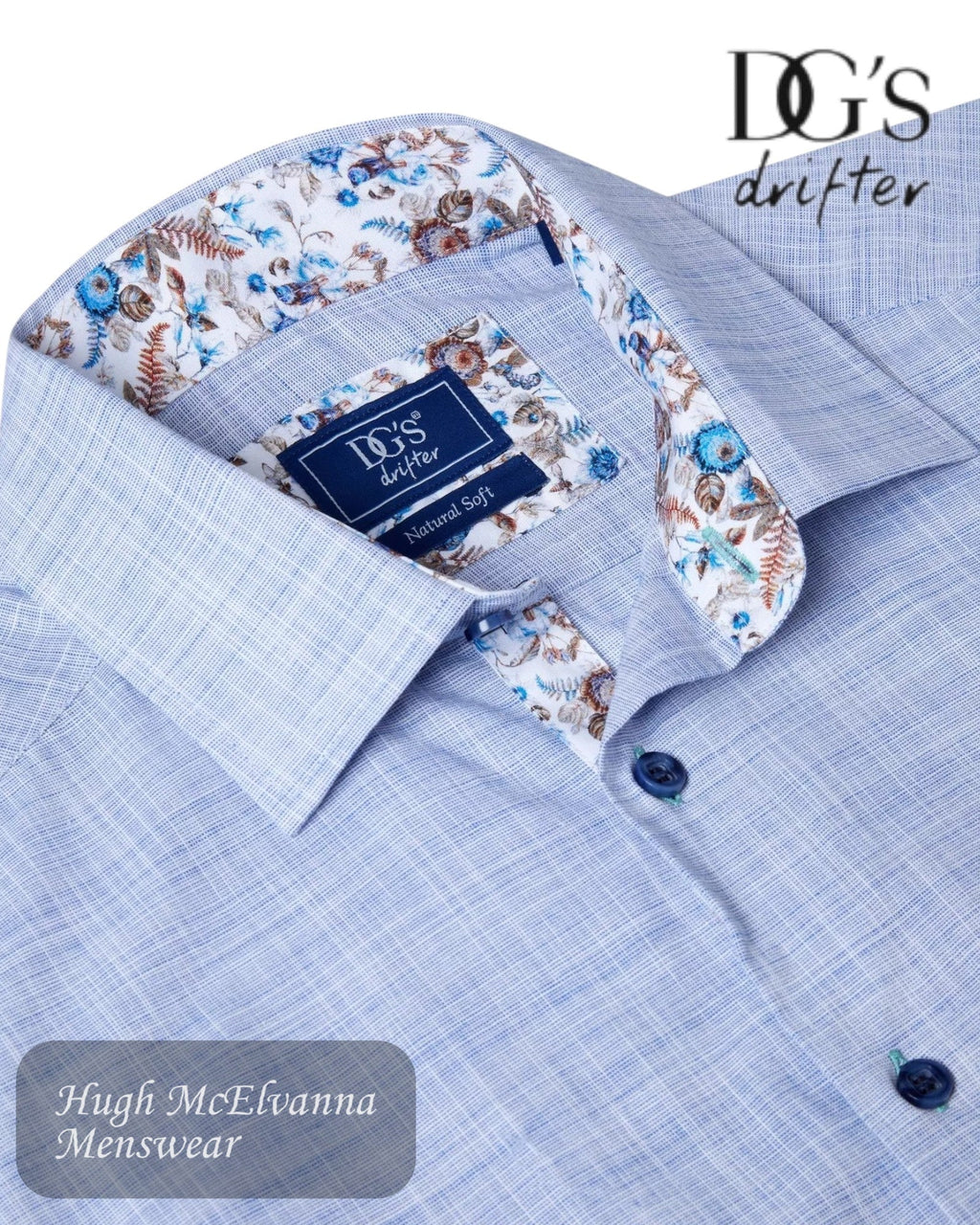 DG's Drifter Short Sleeve Shirt - 14501SS - Hugh McElvanna Menswear