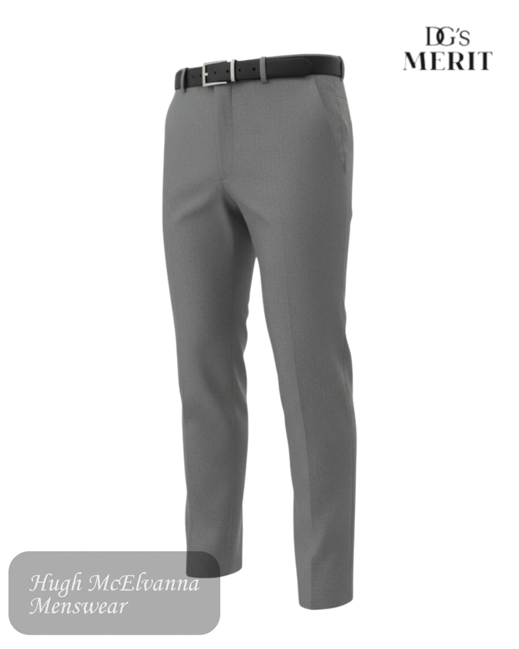 DG's Merit MID GREY Regular Fit Trouser | 72268/06 - Hugh McElvanna Menswear