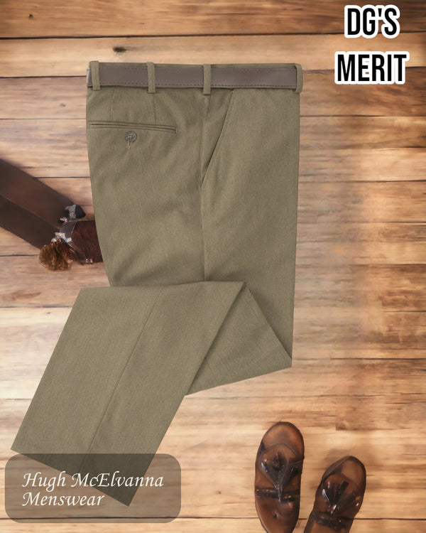 DGs Merit TAUPE Stretch Trouser 71686/43 - Hugh McElvanna Menswear