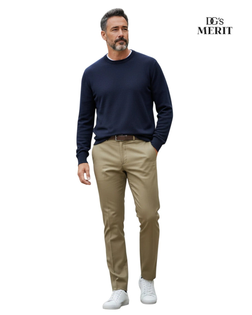 DGs Merit TAUPE Stretch Waist Trouser 71686/43 - Hugh McElvanna Menswear