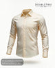 Double TWO Classic Plain Cream Shirt - Hugh McElvanna Menswear - Shirts & Tops