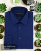 Double TWO Classic Plain Navy Shirt - Hugh McElvanna Menswear - Shirts & Tops