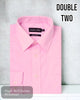 Double TWO Classic Plain Pink Shirt - Hugh McElvanna Menswear - Shirts & Tops