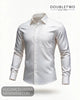Double TWO Classic Plain White Shirt - Hugh McElvanna Menswear - Shirts & Tops