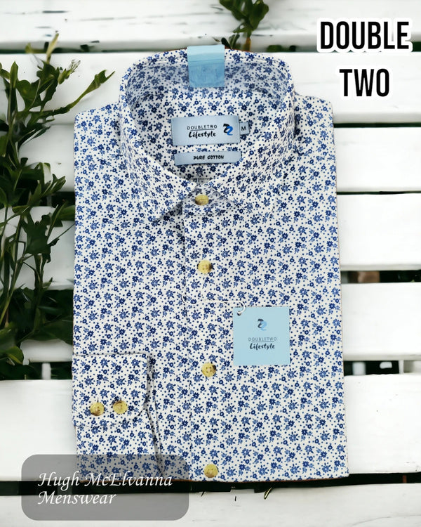 Double Two Floral Print Shirt - DTLS1088A - Hugh McElvanna Menswear