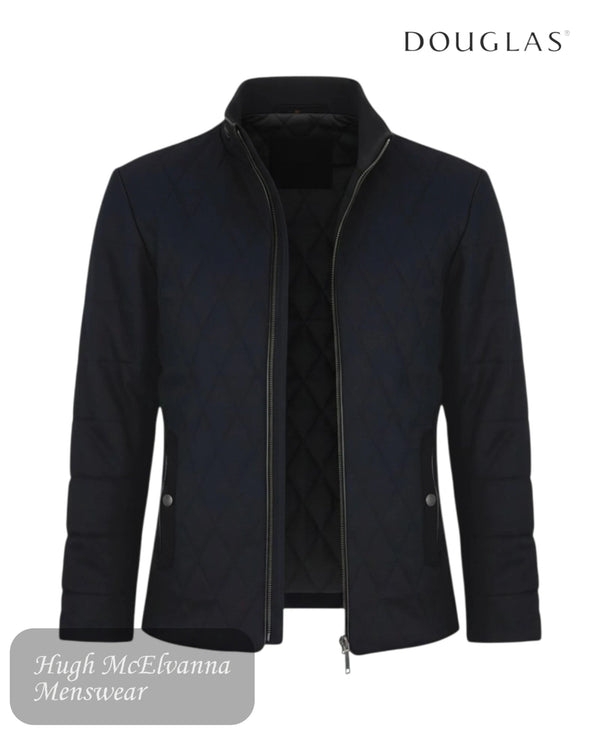 Douglas Hardy Navy Quilted Jacket | 80217/78 - Hugh McElvanna Menswear