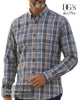 Drifter 14834/28 Blue & Tan Check Shirt - Hugh McElvanna Menswear
