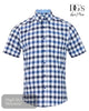 Drifter Blue Short Sleeve Shirt 14606SS/25 - Hugh McElvanna Menswear