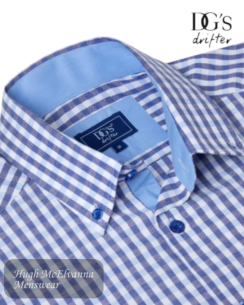 Drifter Check Short Sleeve Shirt - 14438SS - Hugh McElvanna Menswear