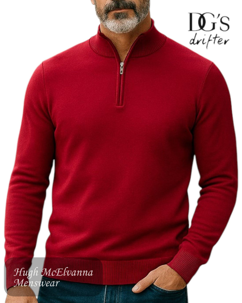 Drifter Quarter Zip Pullover – 55601 - Hugh McElvanna Menswear