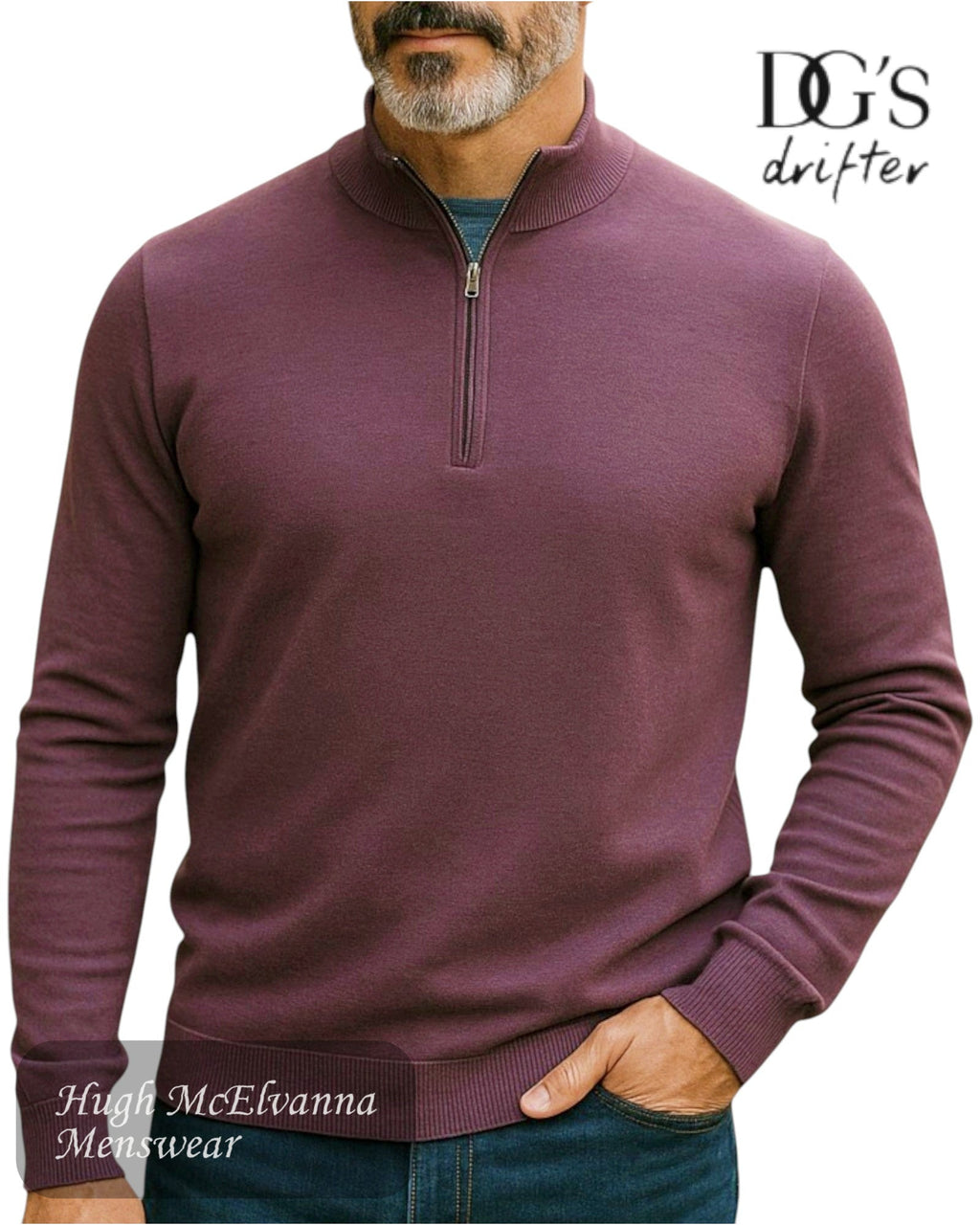 Drifter Quarter Zip Sweatshirt – 55120 - Hugh McElvanna Menswear