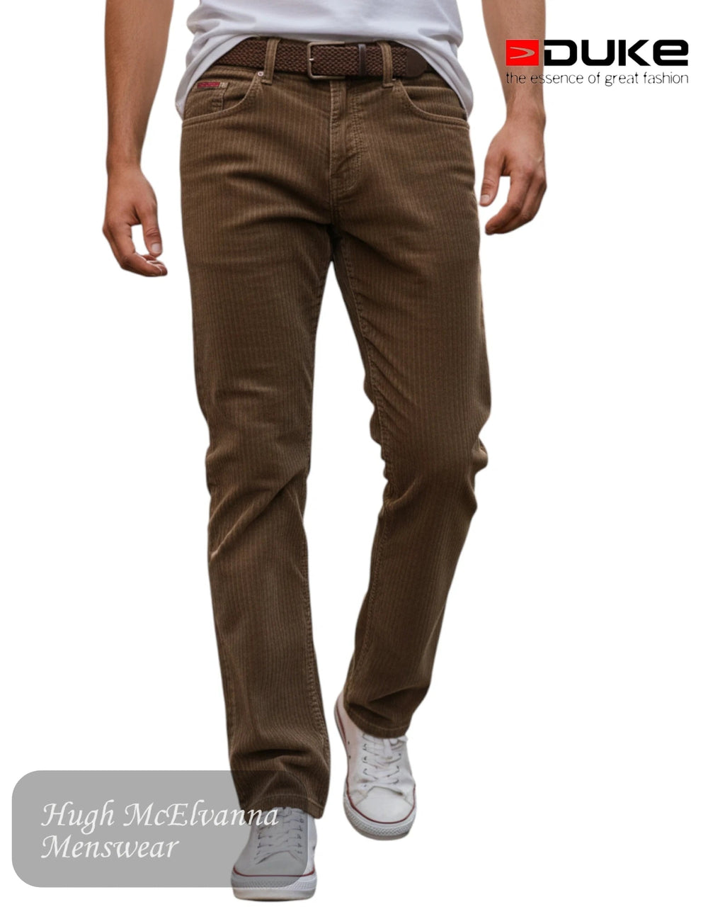 Duke BRIAN Bedford Cord King Size Jean - Hugh McElvanna Menswear