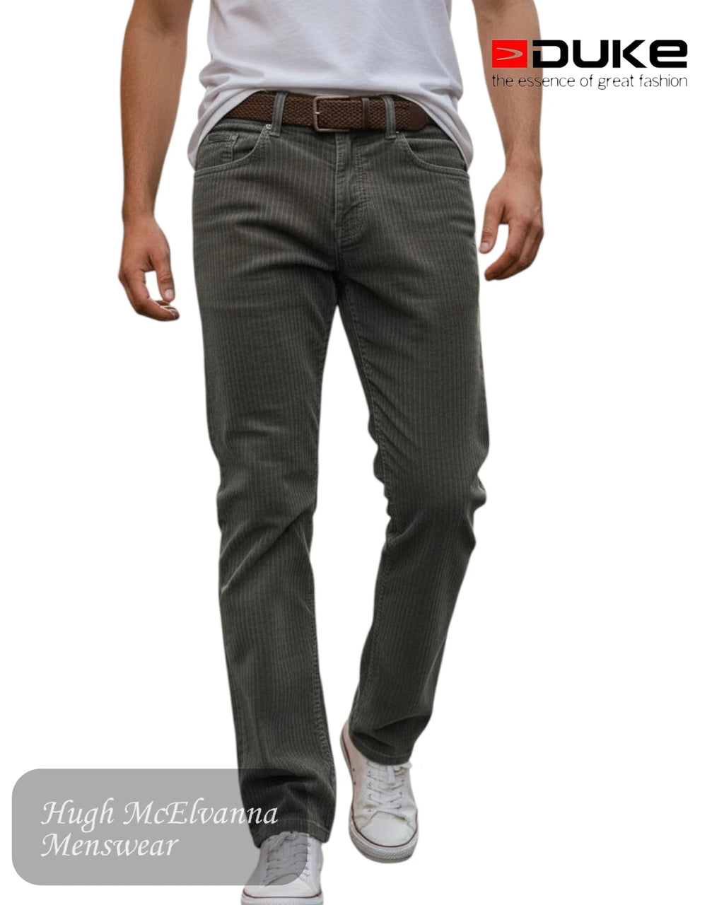 Duke CANARY Bedford Cord King Size Jeans - Hugh McElvanna Menswear