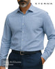 Eterna 1863 Blue Patterned Modern Fit Shirt - 2369 - 12_X682 - Hugh McElvanna Menswear