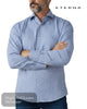 Eterna 1863 Blue Patterned Modern Fit Shirt | 2369 - 12_X682 - Hugh McElvanna Menswear