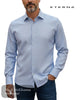Eterna 1863 Modern Fit Light Blue Textured Shirt – 1187 - 12_X68V - Hugh McElvanna Menswear