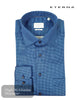 Eterna Blue Design Long Sleeve Shirt 1054/16 X19K - Hugh McElvanna Menswear