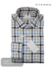 Eterna Comfort Fit Fawn Check Shirt - 1384 14 E19K - Hugh McElvanna Menswear