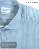 Eterna Modern Fit Blue Striped Shirt - Hugh McElvanna Menswear