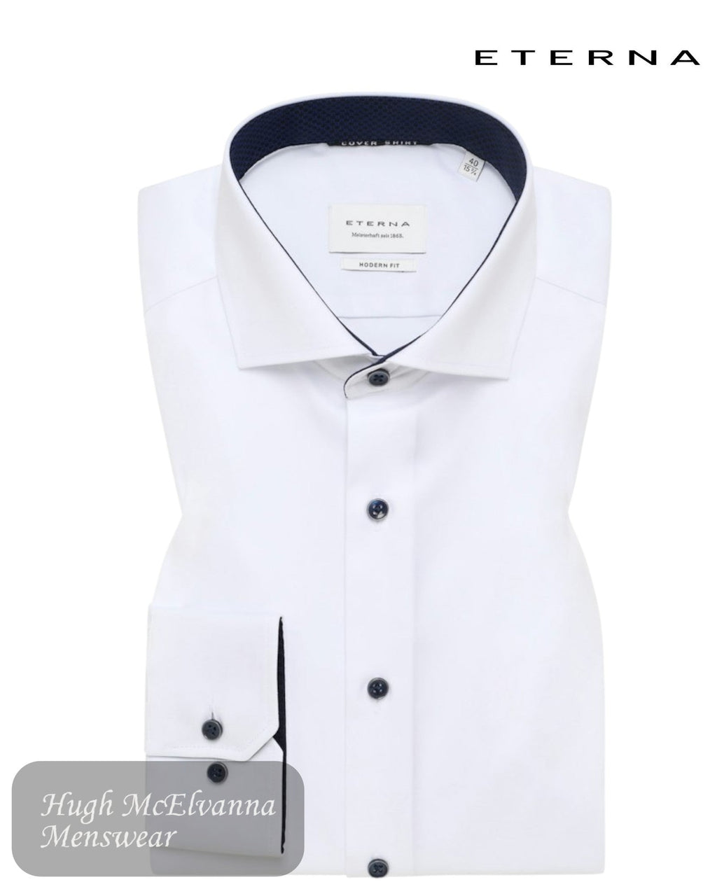 ETERNA MODERN Fit Cover Shirt - 8819 00 X15V - Hugh McElvanna Menswear