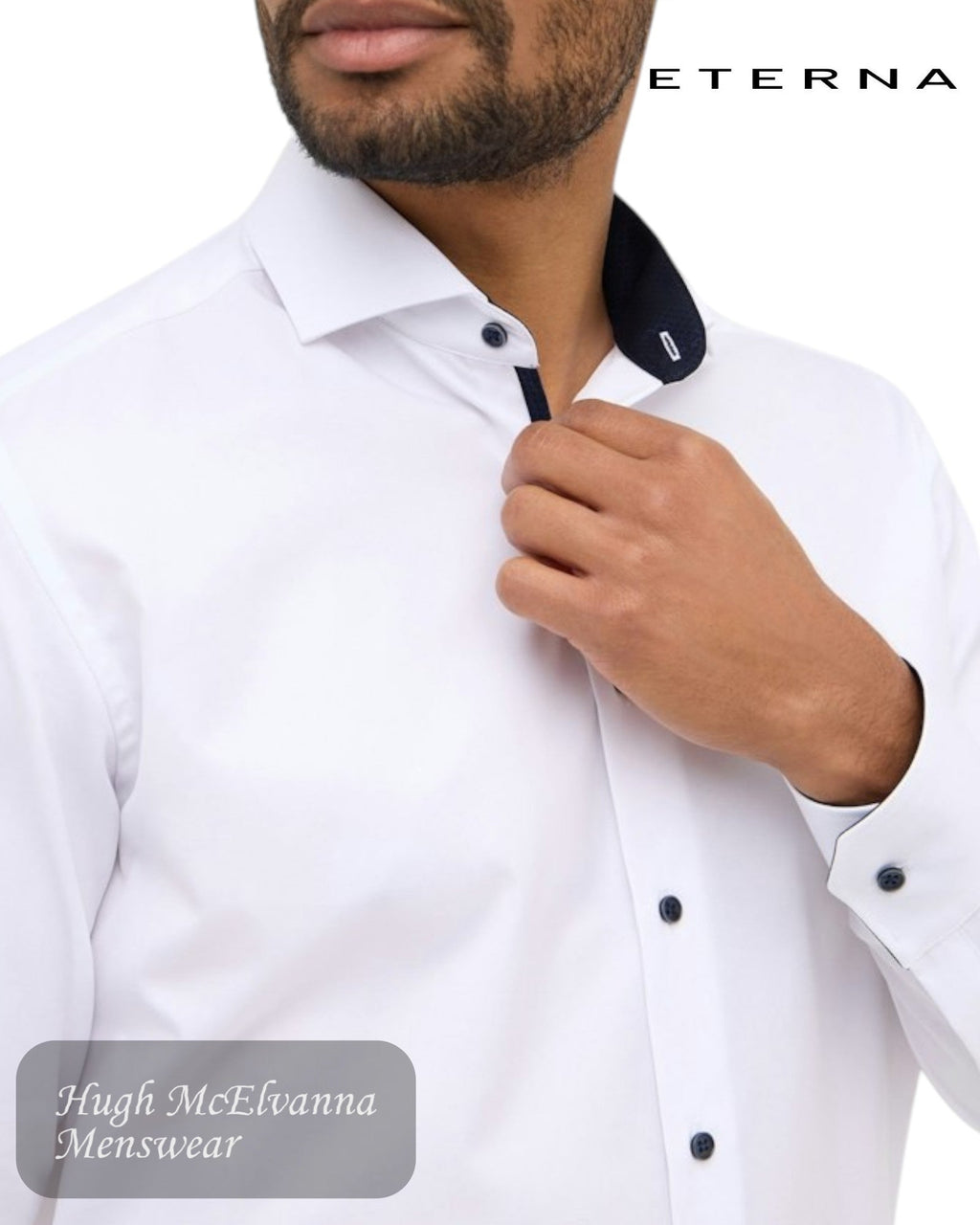ETERNA MODERN Fit Cover Shirt - 8819 00 X15V - Hugh McElvanna Menswear