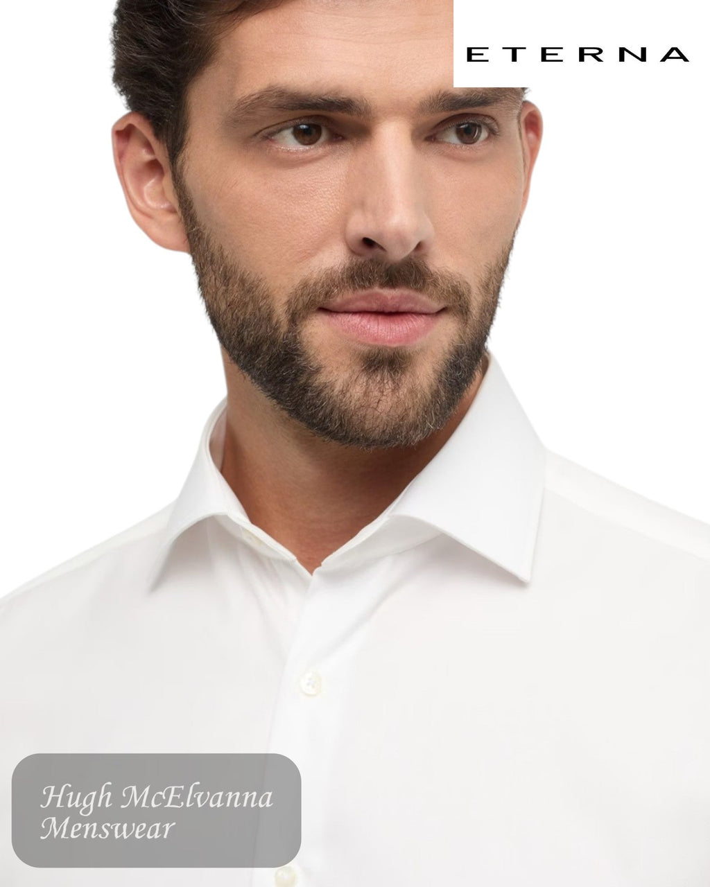 Eterna Modern Fit Cream Cover Shirt – 881721X18K - Hugh McElvanna Menswear