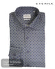 ETERNA Modern Fit Navy Print Shirt – 4396 - 17_X18K - Hugh McElvanna Menswear