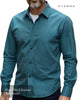Eterna Plain Modern Fit Shirt 1049/49 X171 in Dark Green - Hugh McElvanna Menswear