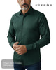 Eterna Plain Modern Fit Shirt 1049/49 X171 in Dark Green - Hugh McElvanna Menswear