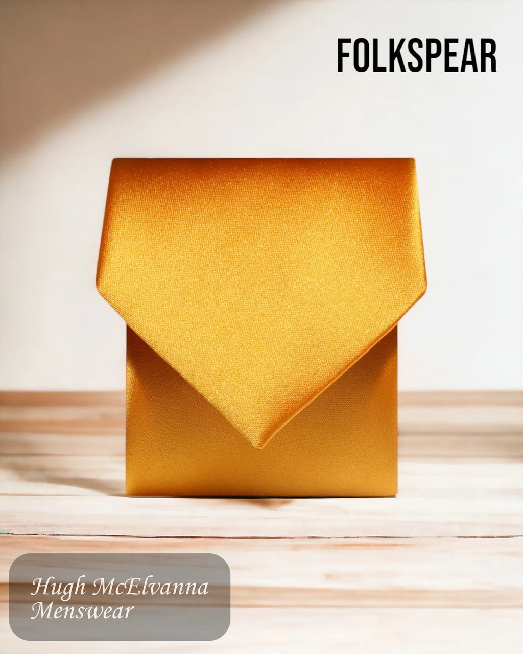 Folkspear Burnt Orange Neck Tie - TM0030/23 - Hugh McElvanna Menswear