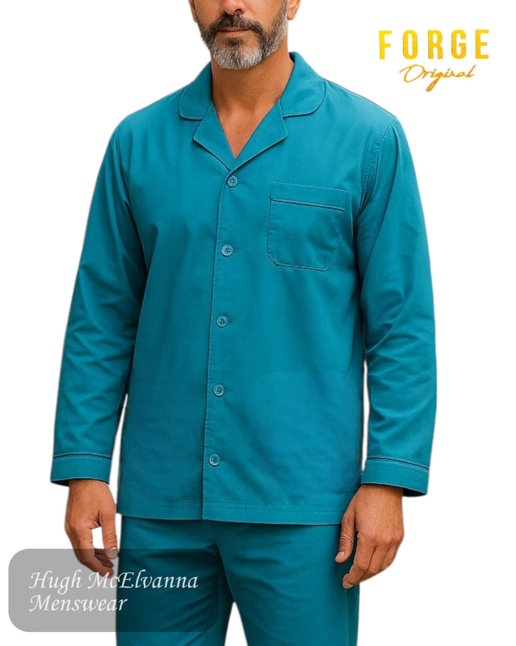Forge Cotton Rich Pyjama Set - F814T - Hugh McElvanna Menswear