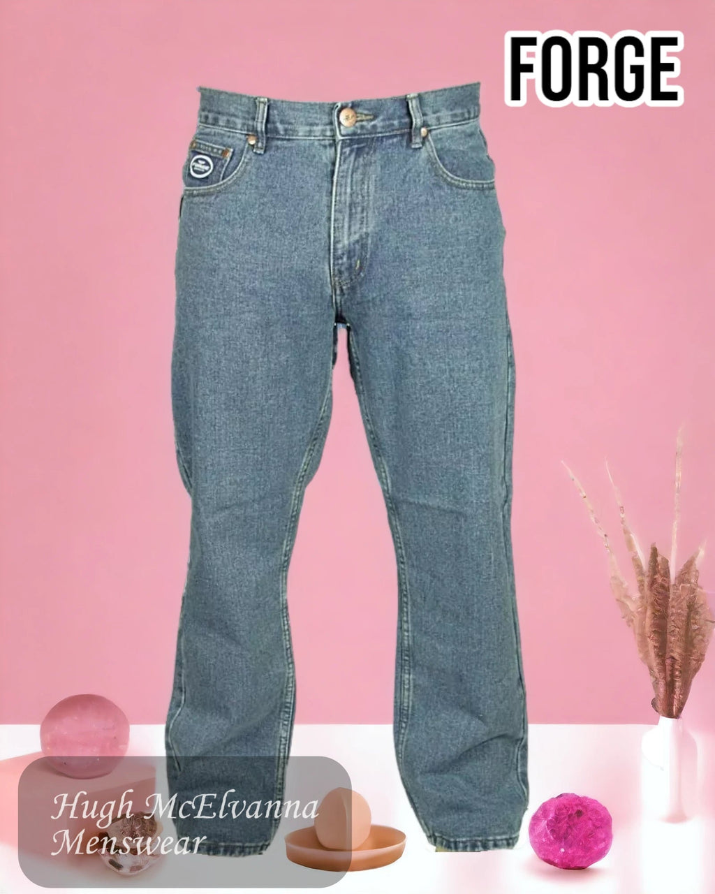 Forge F101 Blue Denim Jean - Hugh McElvanna Menswear