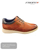 Front Gomez Sneakers in Tan / Navy - Hugh McElvanna Menswear