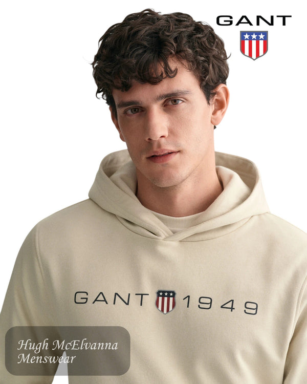 GANT 1949 Archive Shield Hoodie - Hugh McElvanna Menswear