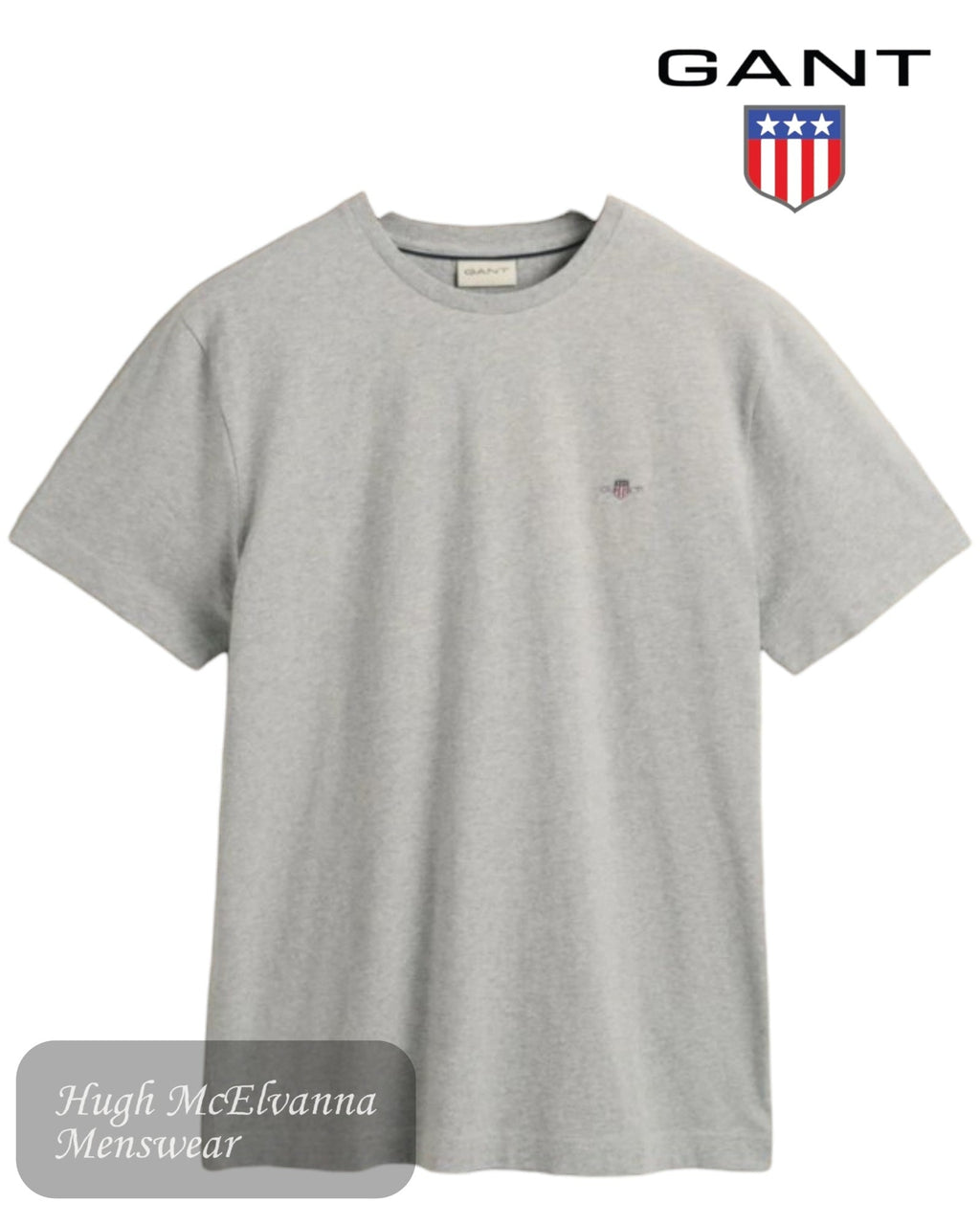 GANT Basics Lightweight T-Shirt - Hugh McElvanna Menswear