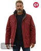 Gate One Wine Padded Coat | 552/69 - Hugh McElvanna Menswear