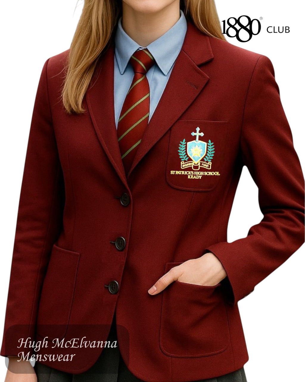 Girls 1880 Club Blazer – St. Patrick’s High School Keady Official School Uniform - Hugh McElvanna Menswear