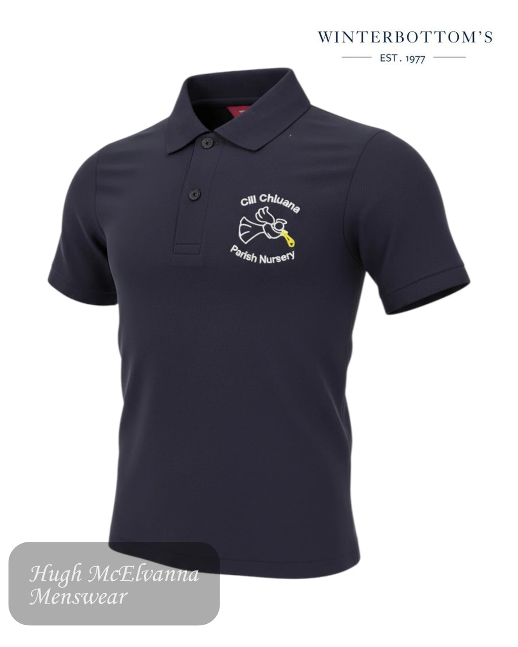 Granemore Pre School Navy Polo Shirt by Winterbottom's - Hugh McElvanna Menswear
