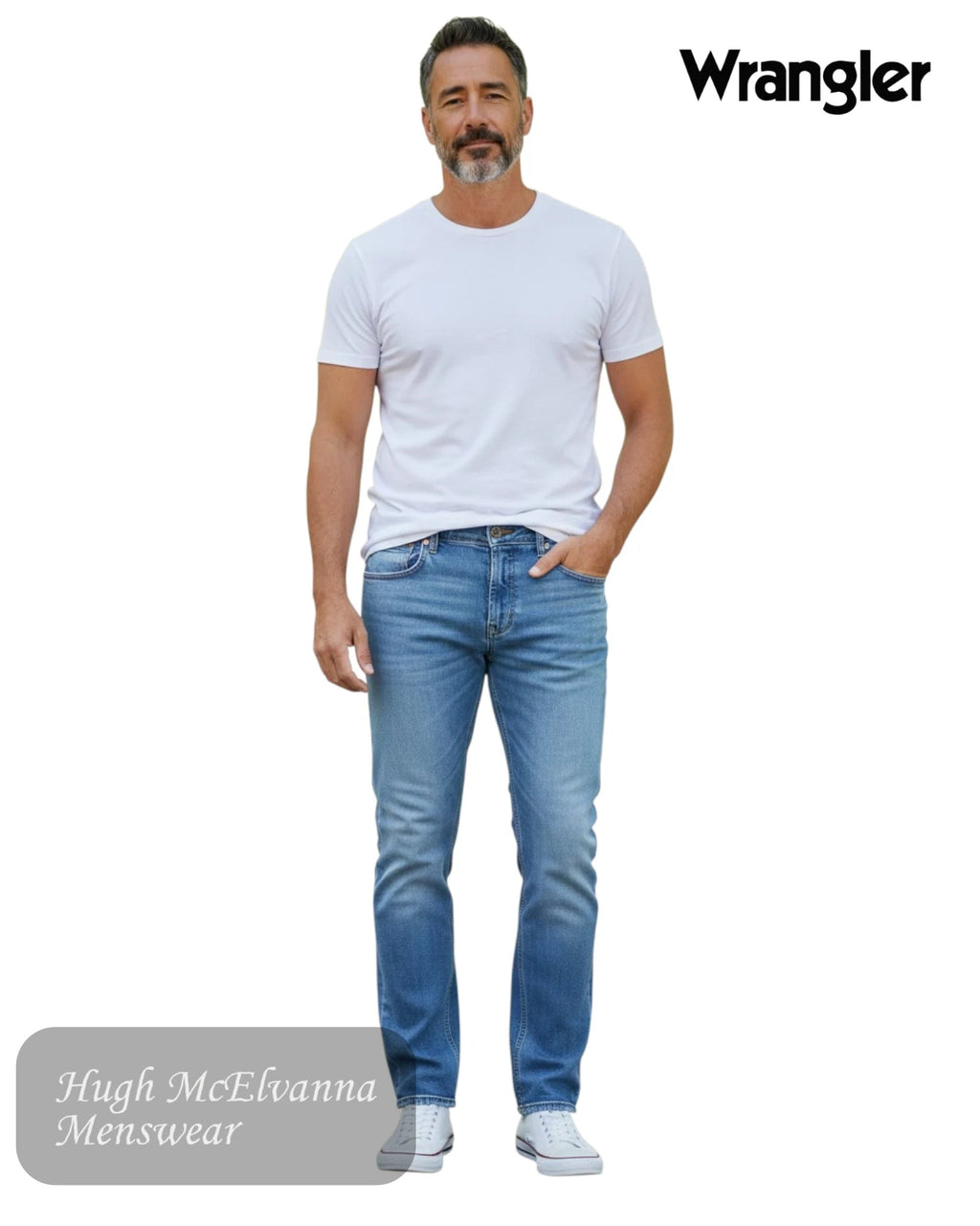 Greensboro Harbor Blue Regular Fit Jeans | 112377801 - Hugh McElvanna Menswear