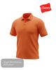 Hanes Beefy Polo Shirt in Sunset Orange - Hugh McElvanna Menswear