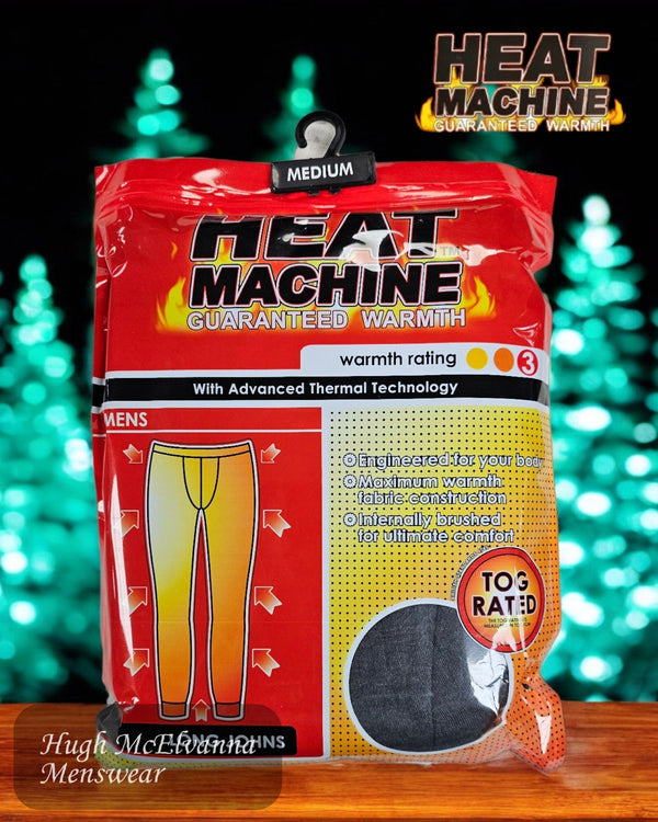 Heat Machine Charcoal Grey Long Johns - 2662 - Hugh McElvanna Menswear