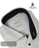 Herbie Frogg 52161 White Cover Shirt with Navy Trim - Hugh McElvanna Menswear - Shirt