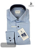 Herbie Frogg 52162 Sky Blue Cover Shirt with Navy Trim - Hugh McElvanna Menswear - Shirt