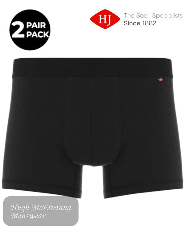 HJ 2 Pack Cotton Stretch Trunks - HJ2352 - Hugh McElvanna Menswear