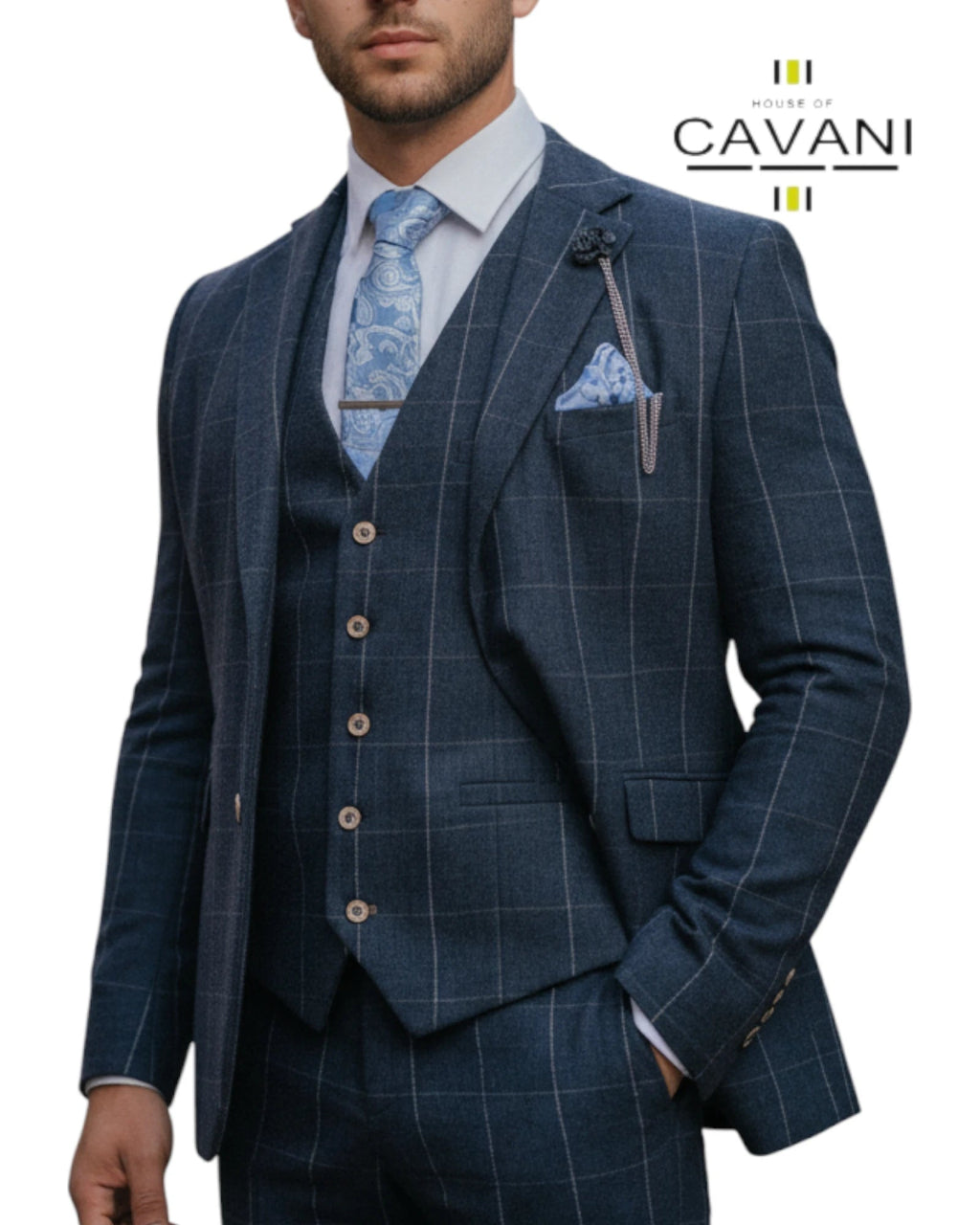 House of Cavani 'ANGELS' Charcoal Grey Suit - Hugh McElvanna Menswear