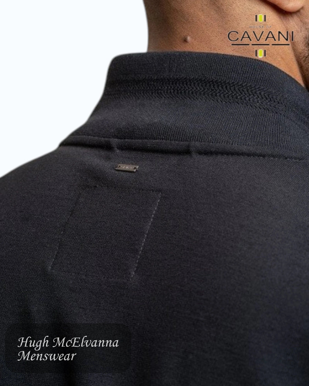 House Of Cavani Black KELSEY Bomber Jacket - Hugh McElvanna Menswear
