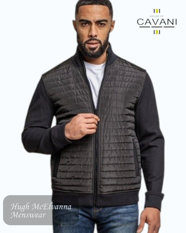 House Of Cavani Black KELSEY Bomber Jacket - Hugh McElvanna Menswear
