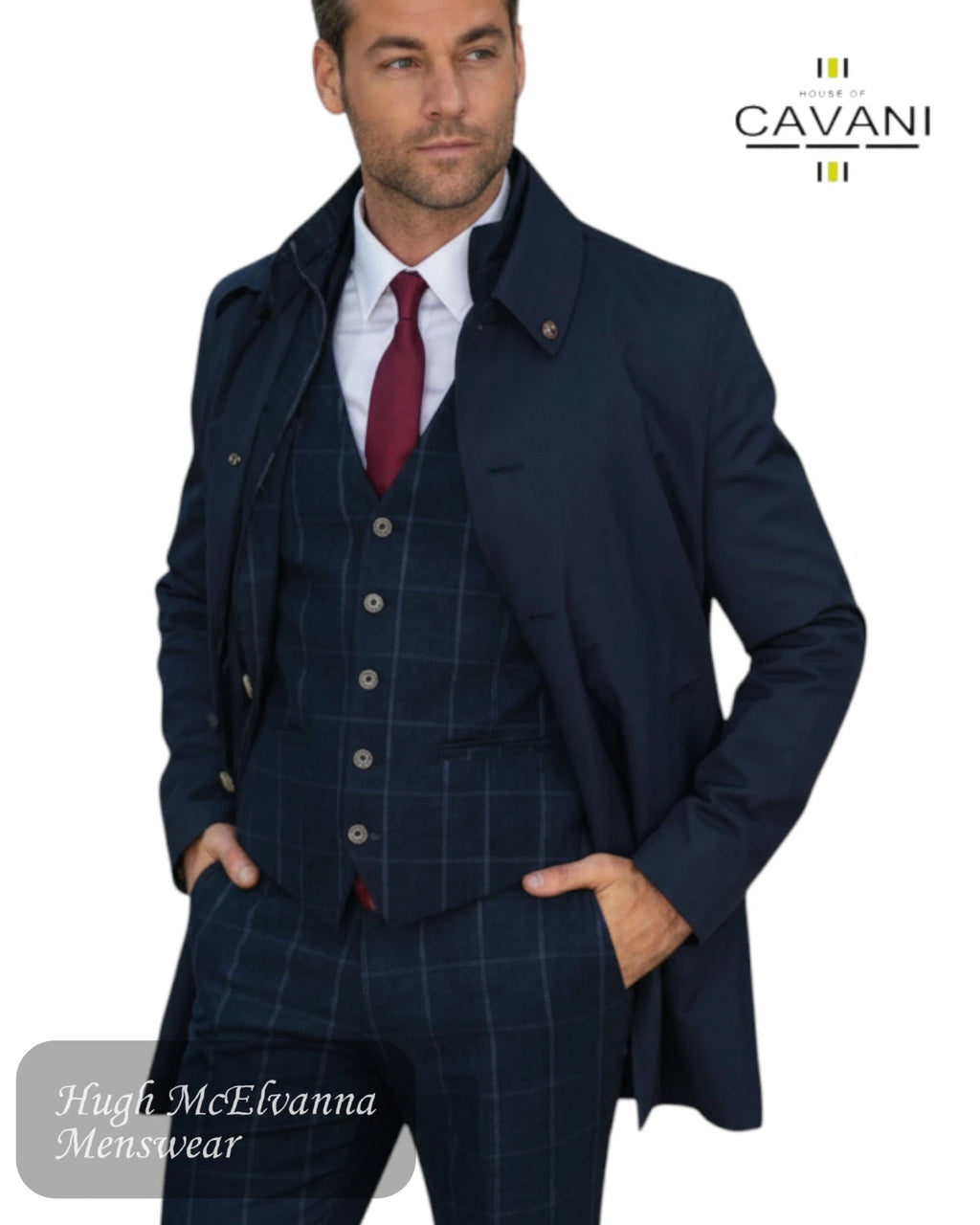 House of Cavani BRANDO navy coat