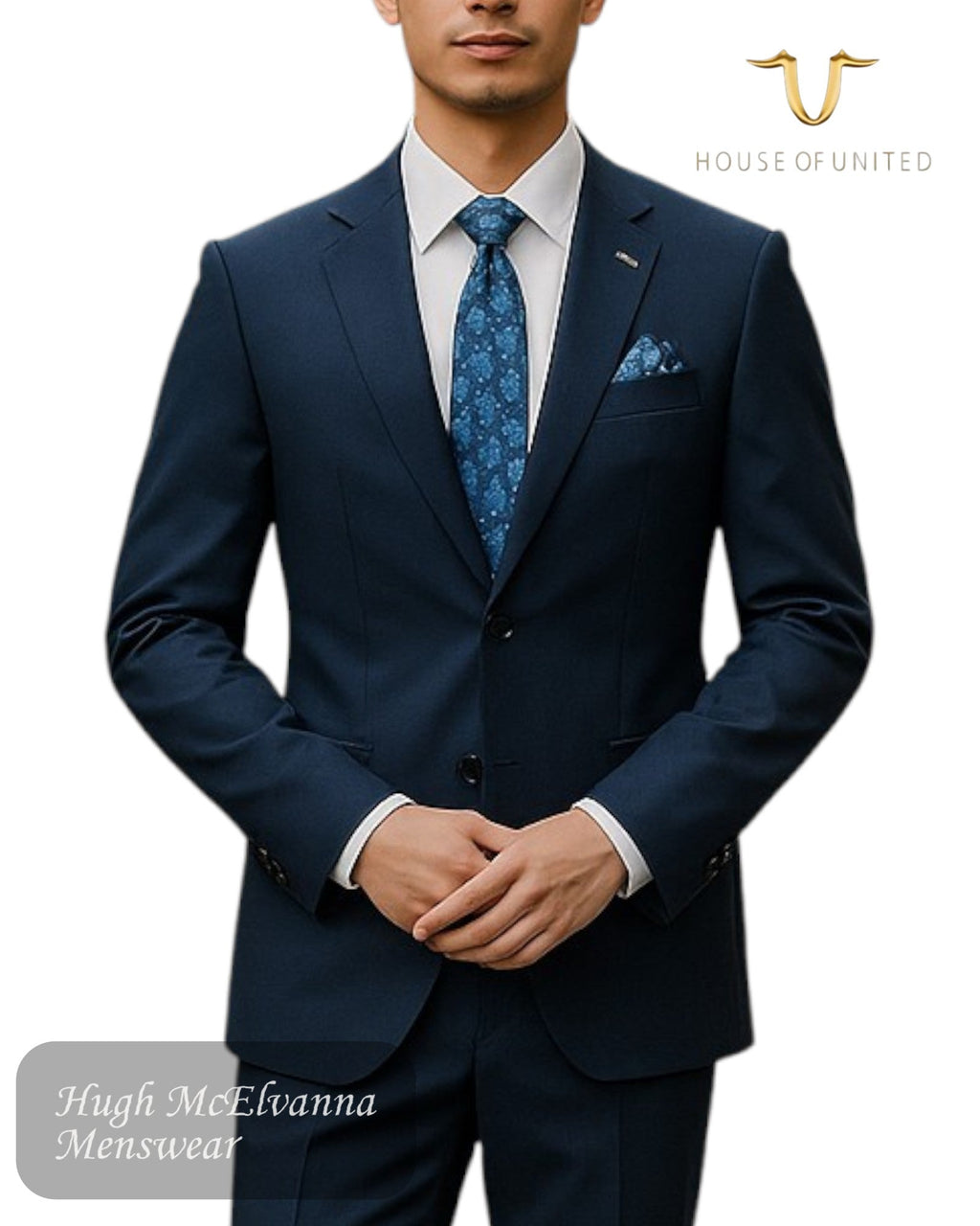 House Of United Dark Navy Suit Jacket - MJ100 - Hugh McElvanna Menswear