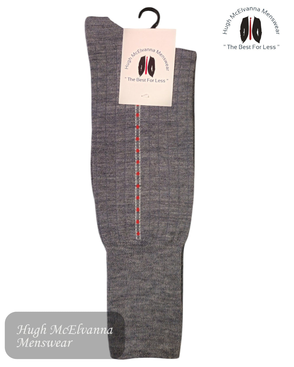 Hugh McElvanna HMC44 Classic Panel Socks - Hugh McElvanna Menswear